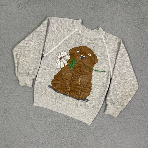 American Vintage Other - Vintage 80s dog animal sweatshirt